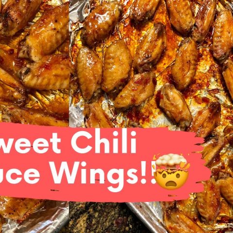 Sweet Chili Sauce Wings and Blue Cheese Dip Recipe